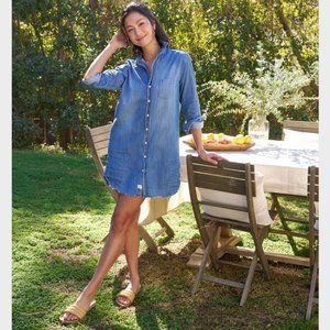 Frank & Eileen Famous Denim MARY Classic Shirtdress Size: M VINTAGE WASH